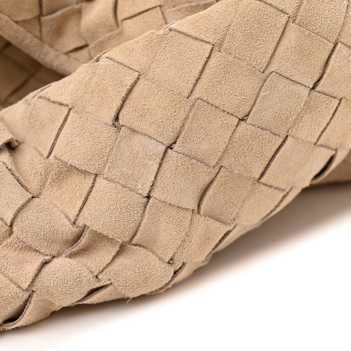 Suede Intrecciato Large Hop Ecru