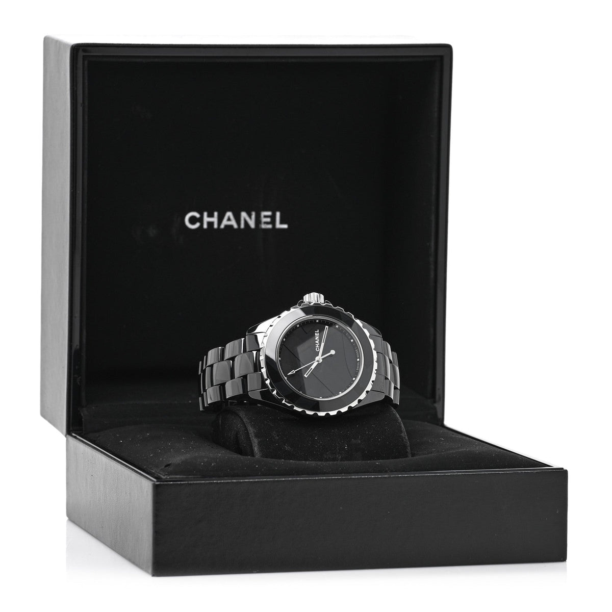 Stainless Steel Ceramic 38mm J12 Untitled Automatic Watch Black