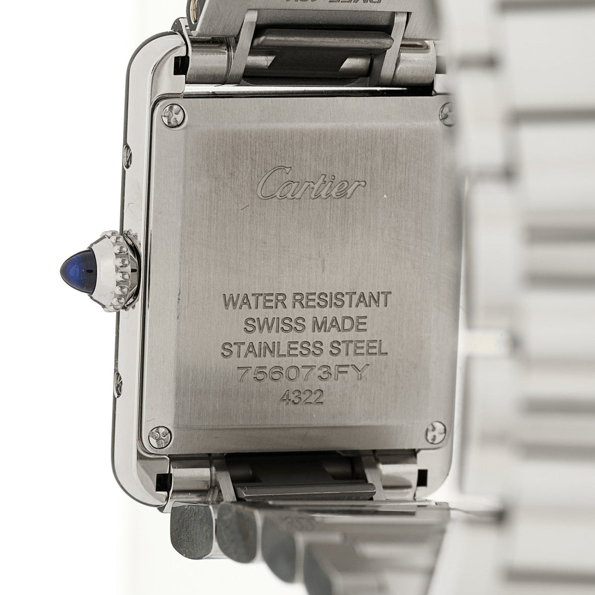 Stainless Steel 22mm Tank Must Quartz Watch