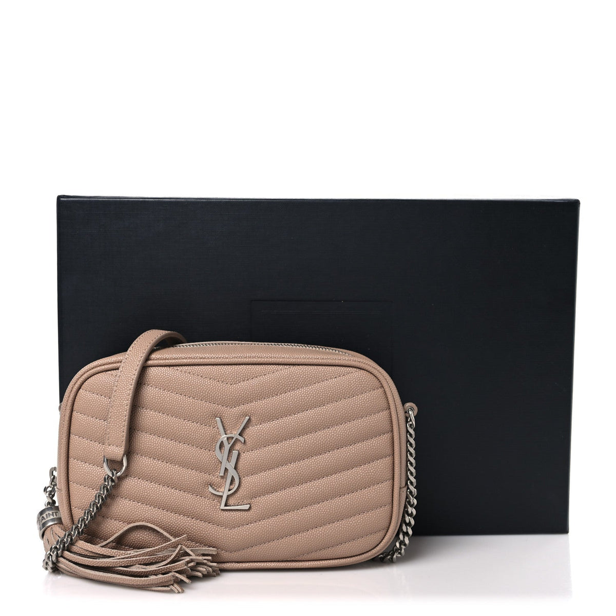 Grain De Poudre Matelasse Monogram Mini Lou Camera Bag Gold Sand