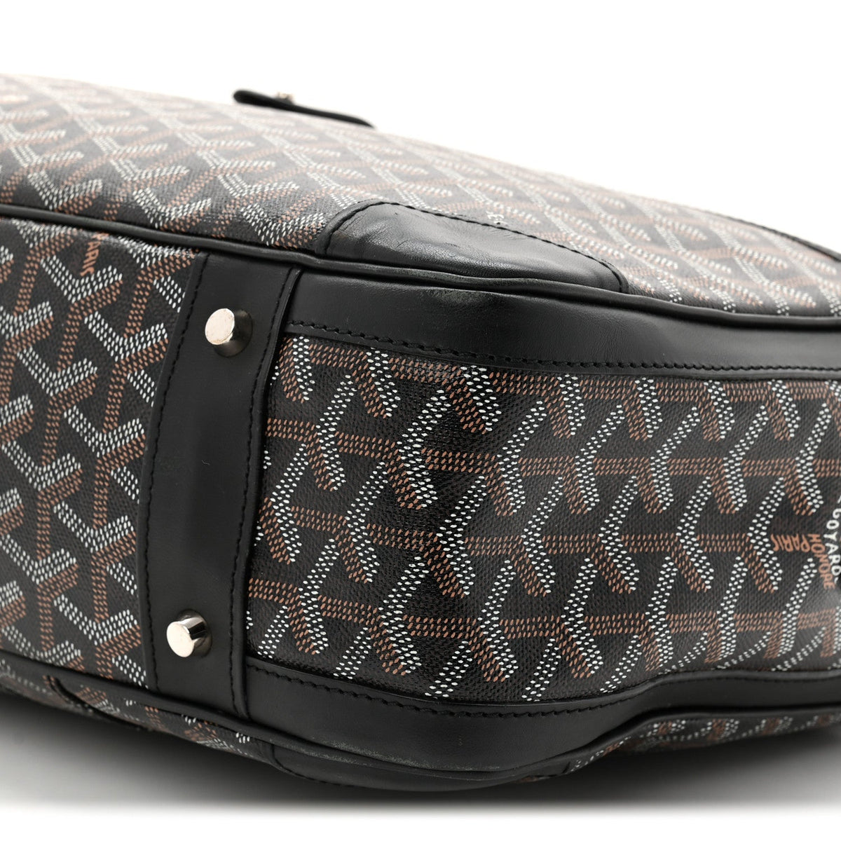 Goyardine Ambassade MM Briefcase Black