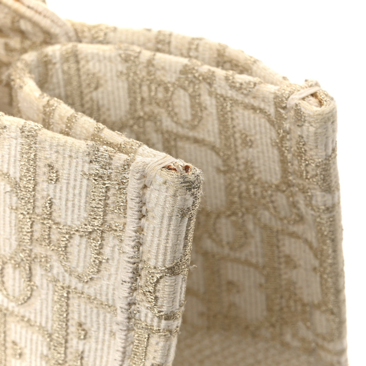 Oblique Medium Book Tote Gold Multicolor
