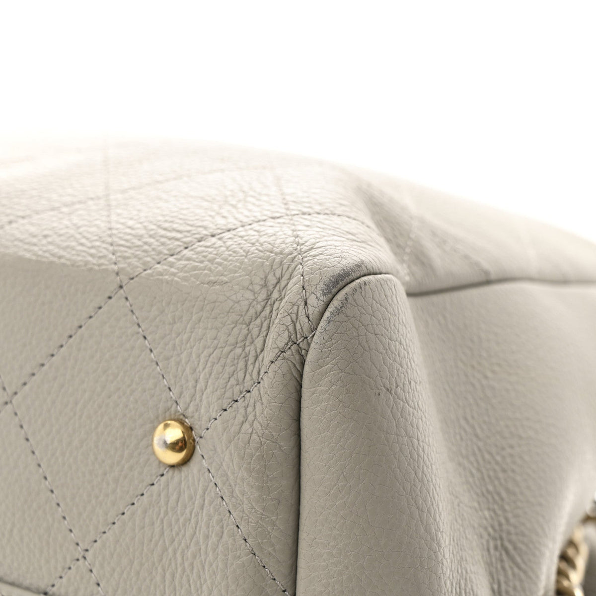 Bullskin Stitched Large Shopping Bag Grey