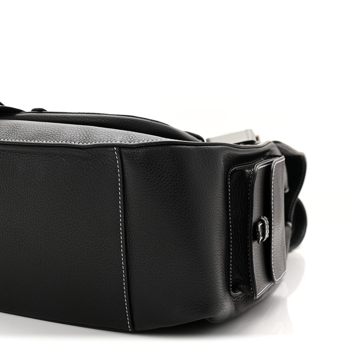 Grained Calfskin Maxi Gallop Backpack Black