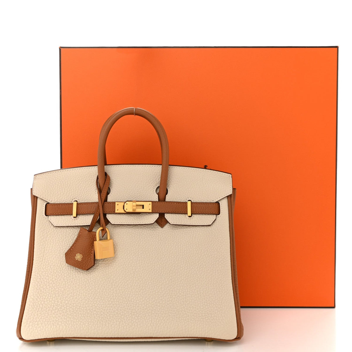 Togo Horseshoe Birkin 25 Craie Gold