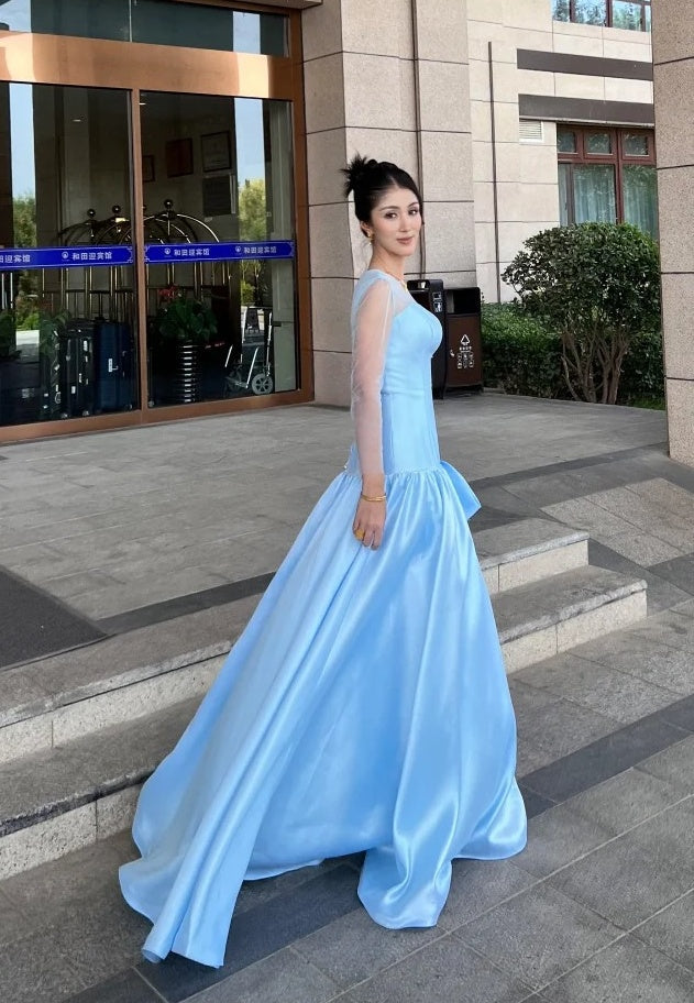 Elegant Prom Dress Crew Neck Gala Dress Formal Dress Evening Dress D4604