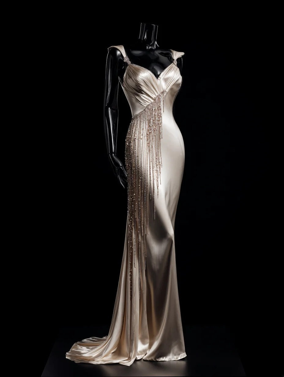 Stunning Satin Prom Dress Sweetheart Pleated Beading Formal Dress Evening Dresses Gala Dress D4710
