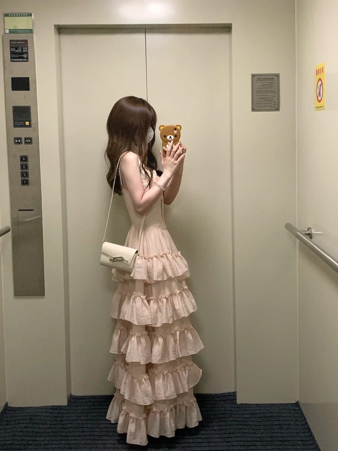 Beauty Prom Dress Spaghetti Straps Tiered Gala Evening Gown Dress Birthday Party Outfits D4888