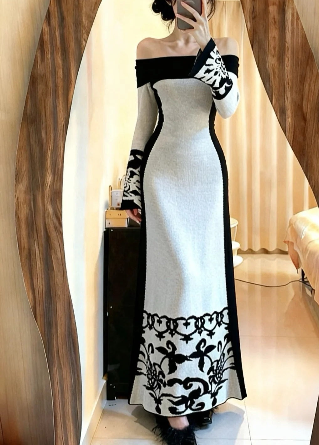90s Elegant Prom Dress Off Shoulder Formal Gala Gown Evening Dress Birthday Party Dress D5078