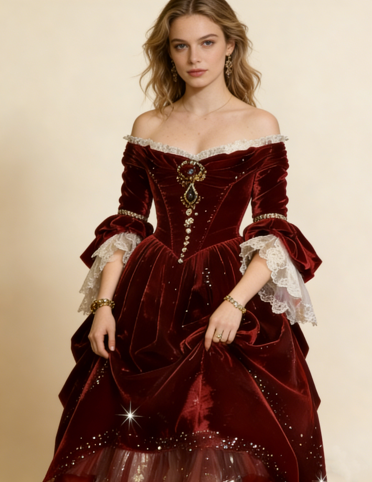 Beauty Ball Gown Wine Red Off Shoulder Pleated Quinceanera Dress Evening Dress 18th Birthday Prom Gown D5118