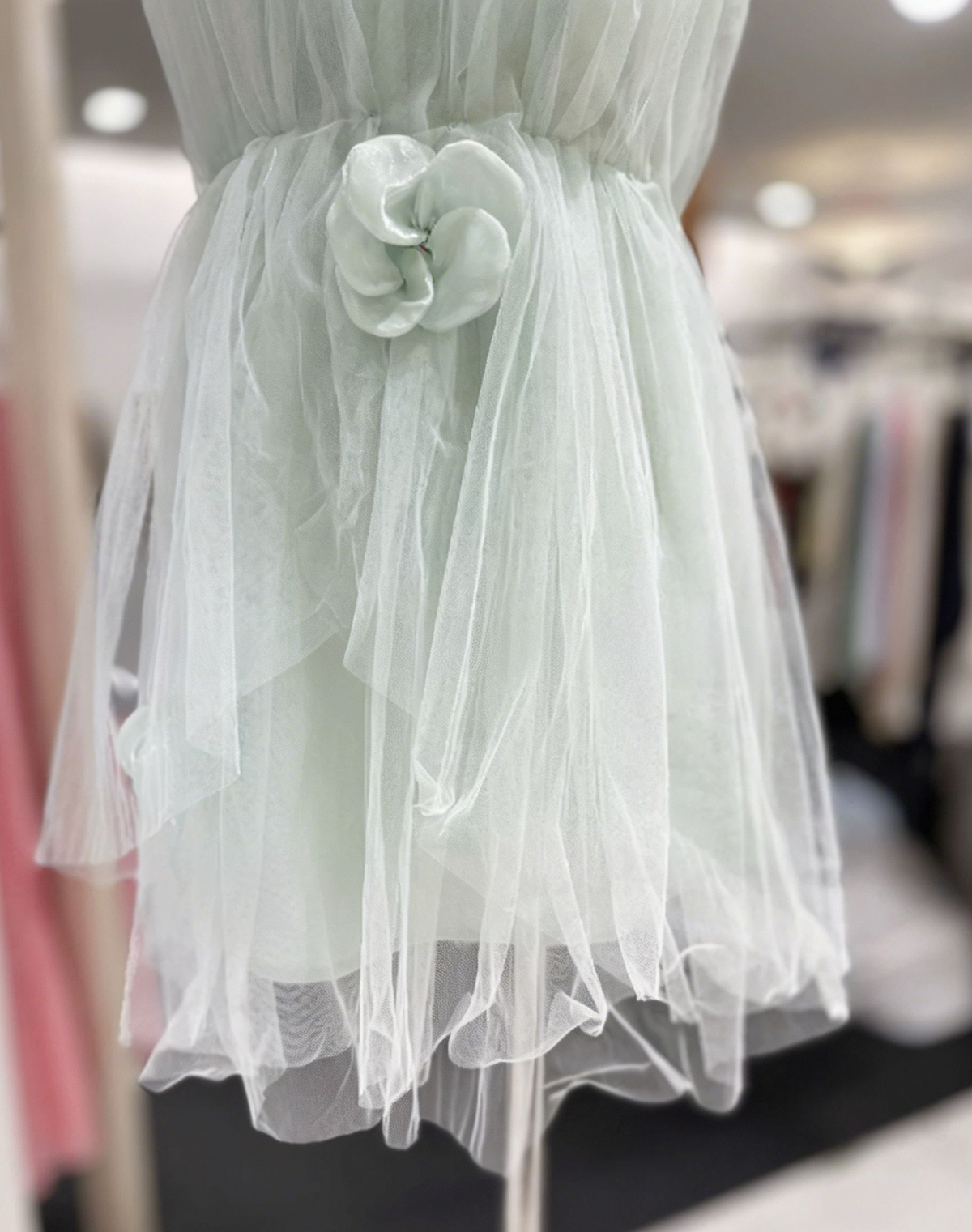 Beauty Homecoming Dress Halter Flower Back to School Outfits Party Dress D6579