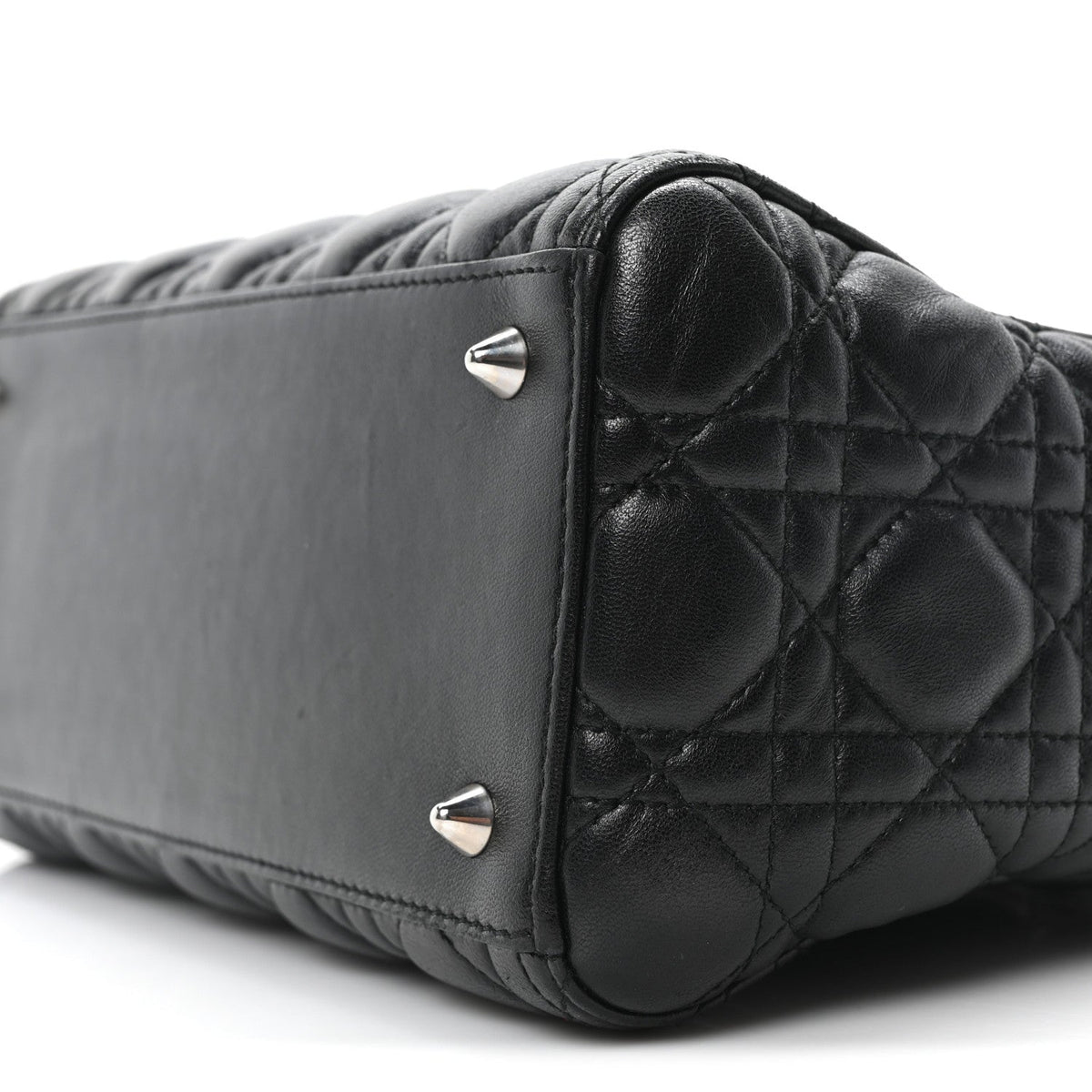 Lambskin Cannage Medium Lady Dior Black