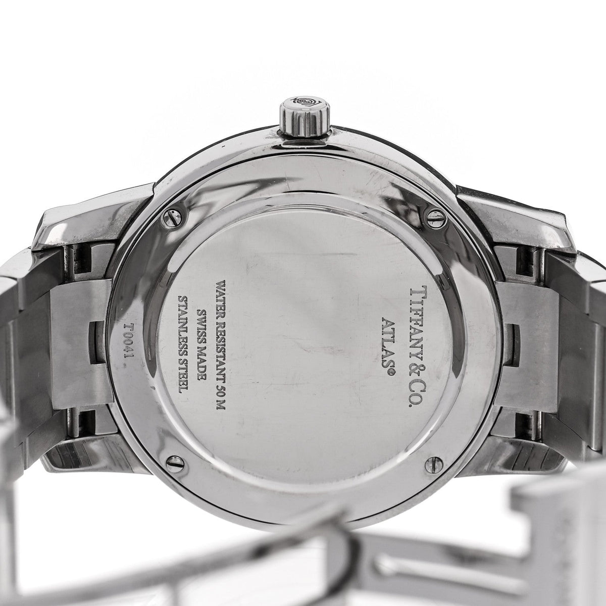 Stainless Steel 37mm Atlas 2-Hand Quartz Watch