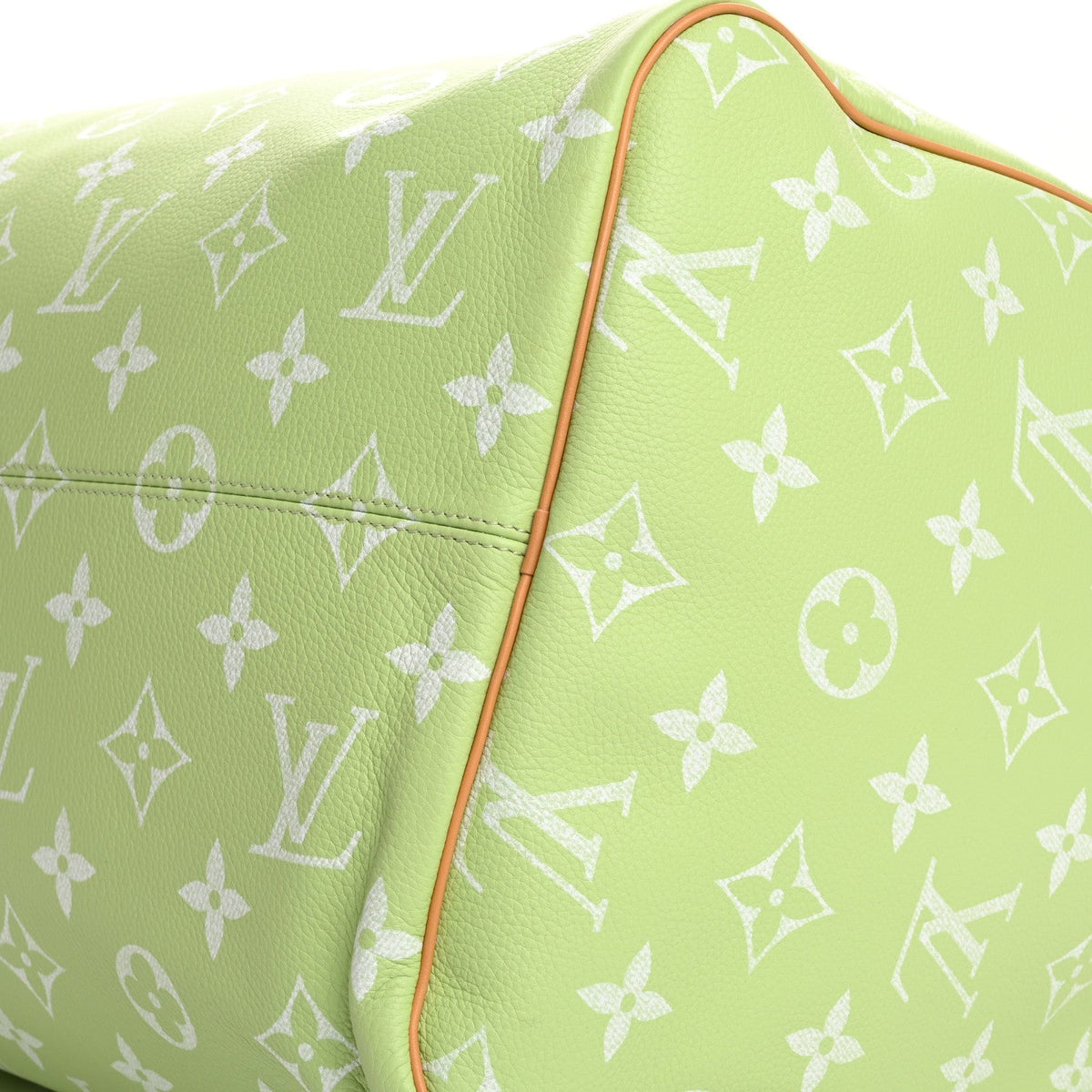 Calfskin Monogram Speedy P9 Bandouliere 50 Frozen Lime