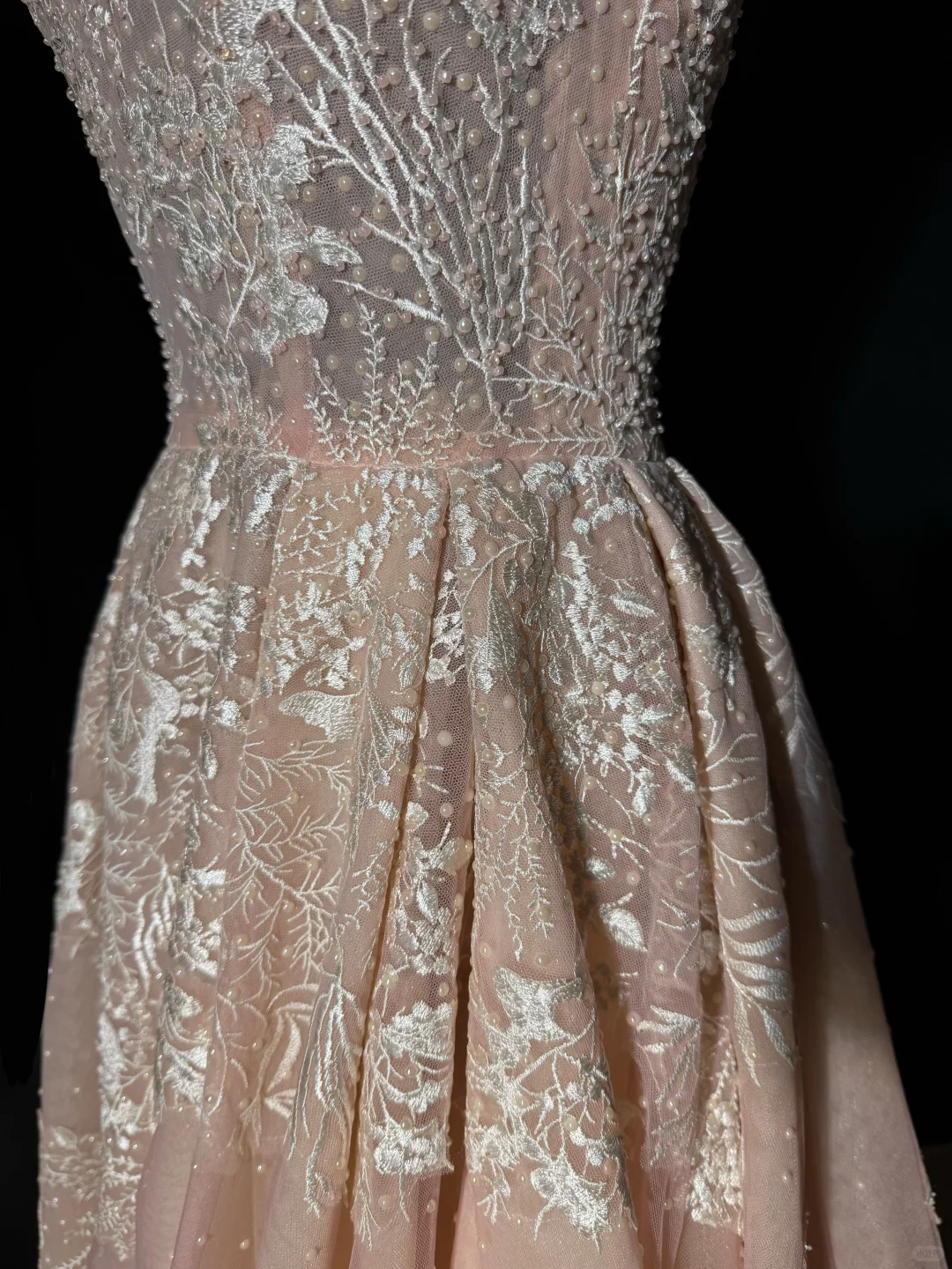 Vintage A Line Straps Exquisite Beaded Embroidery Tulle Prom Dress Evening Dress SH5602