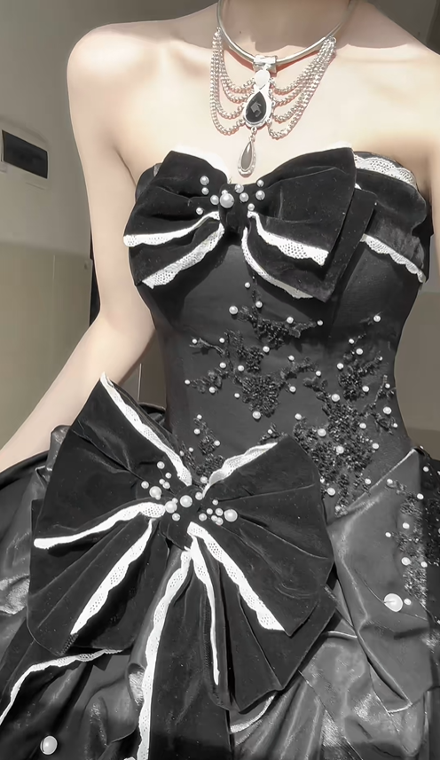 Stunning Ball Gown Off the Shoulder Appliuqes Bow Black Ombre Organza Satin Graduation Ball Gown 18th Birthday Dress SH4985