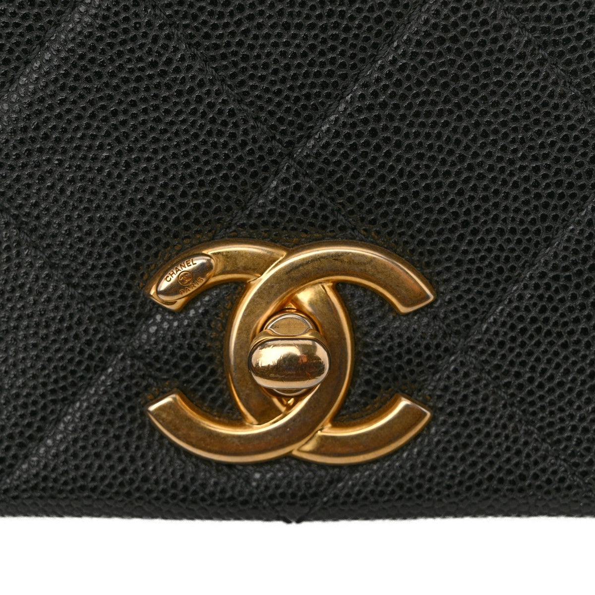 Caviar Quilted Small Fashion Therapy Flap Bag Black