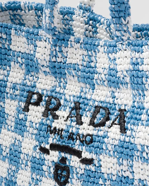 PRADA Large crochet tote bag