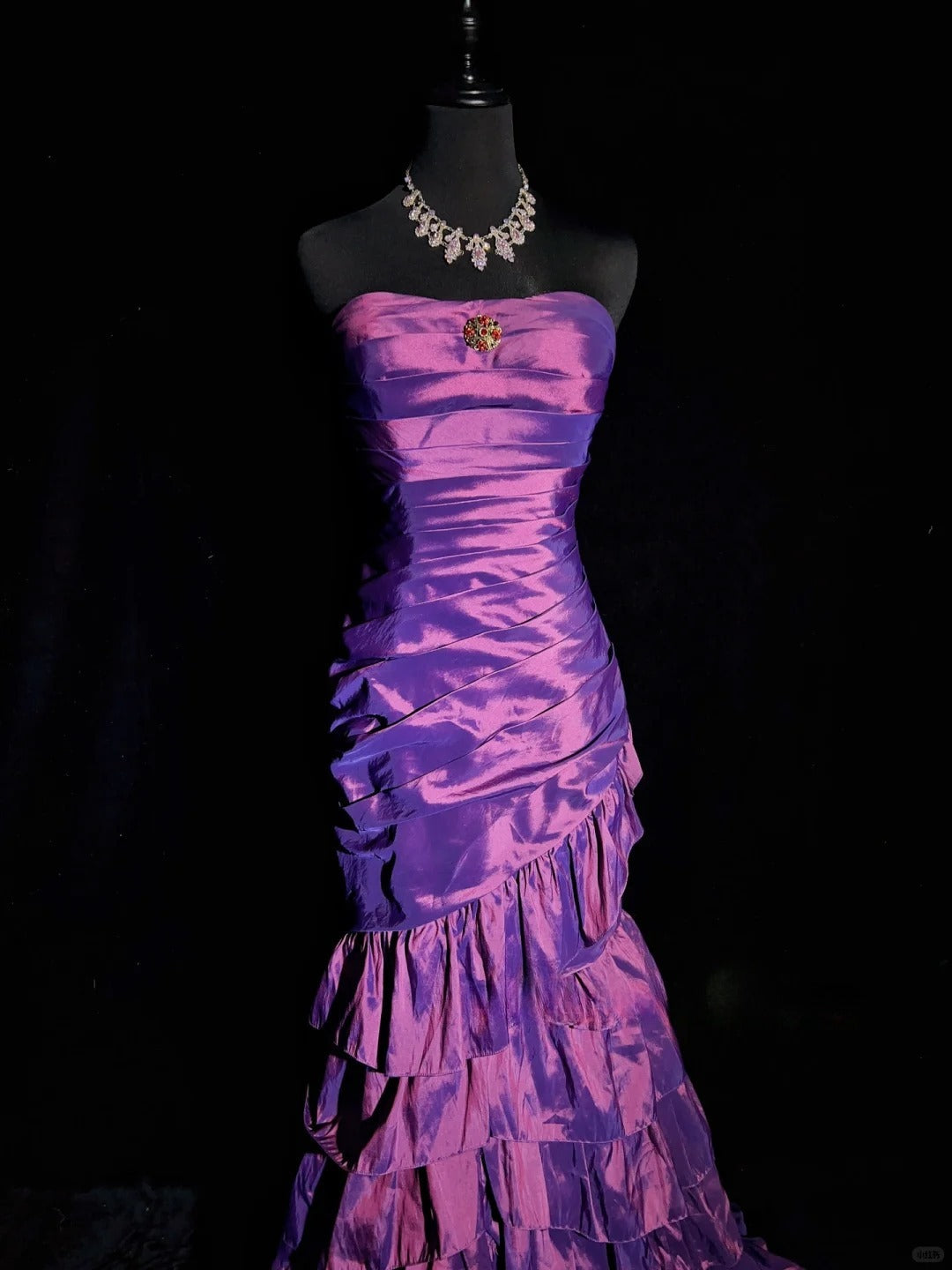 Gorgeous Prom Dress Strapless Pleated Mermaid Prom Gown Evening Dress Gala Dress D2505