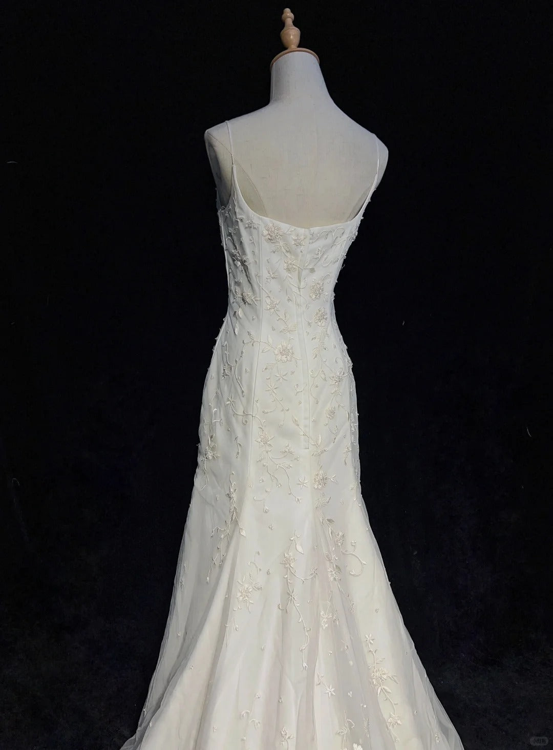 Elegant Wedding Dress Spaghetti Straps Prom Gown Evening Dress Gala Dress D2512