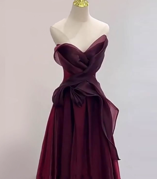 Charming Prom Dress A Line Pleated Prom Gown Evening Dress Gala Dress Dress D2540