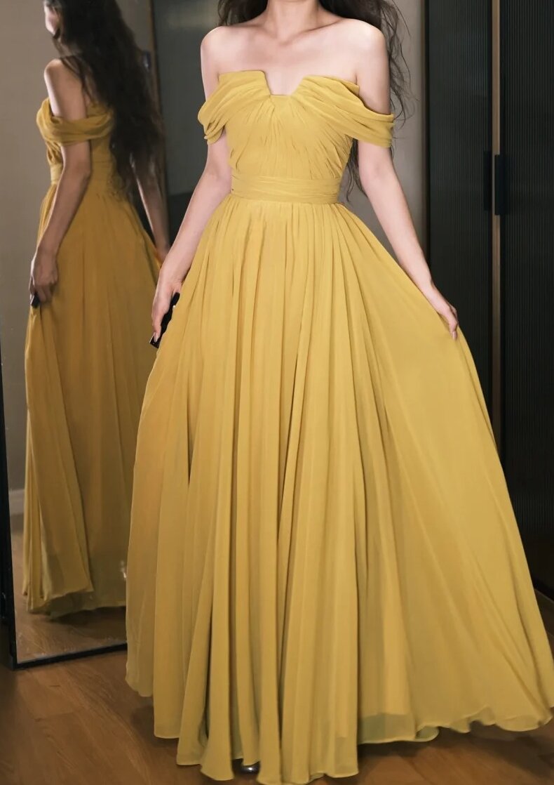 Elegant Prom Dress A Line Strapless Pleated Prom Dress Evening Dress Gala Dress D2551