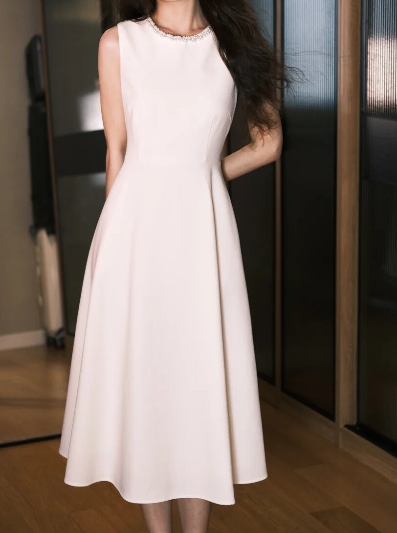 Elegant Prom Dress A Line Crew Neck Prom Dress Evening Dress Gala Dress D2557