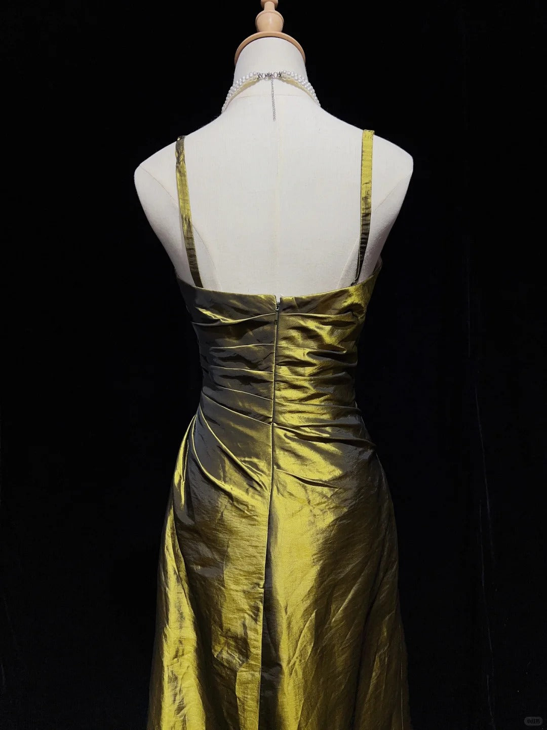 Elegant Prom Dress Spaghetti Straps Pleated Evening Dresses Gala Dress Prom Gown D2608