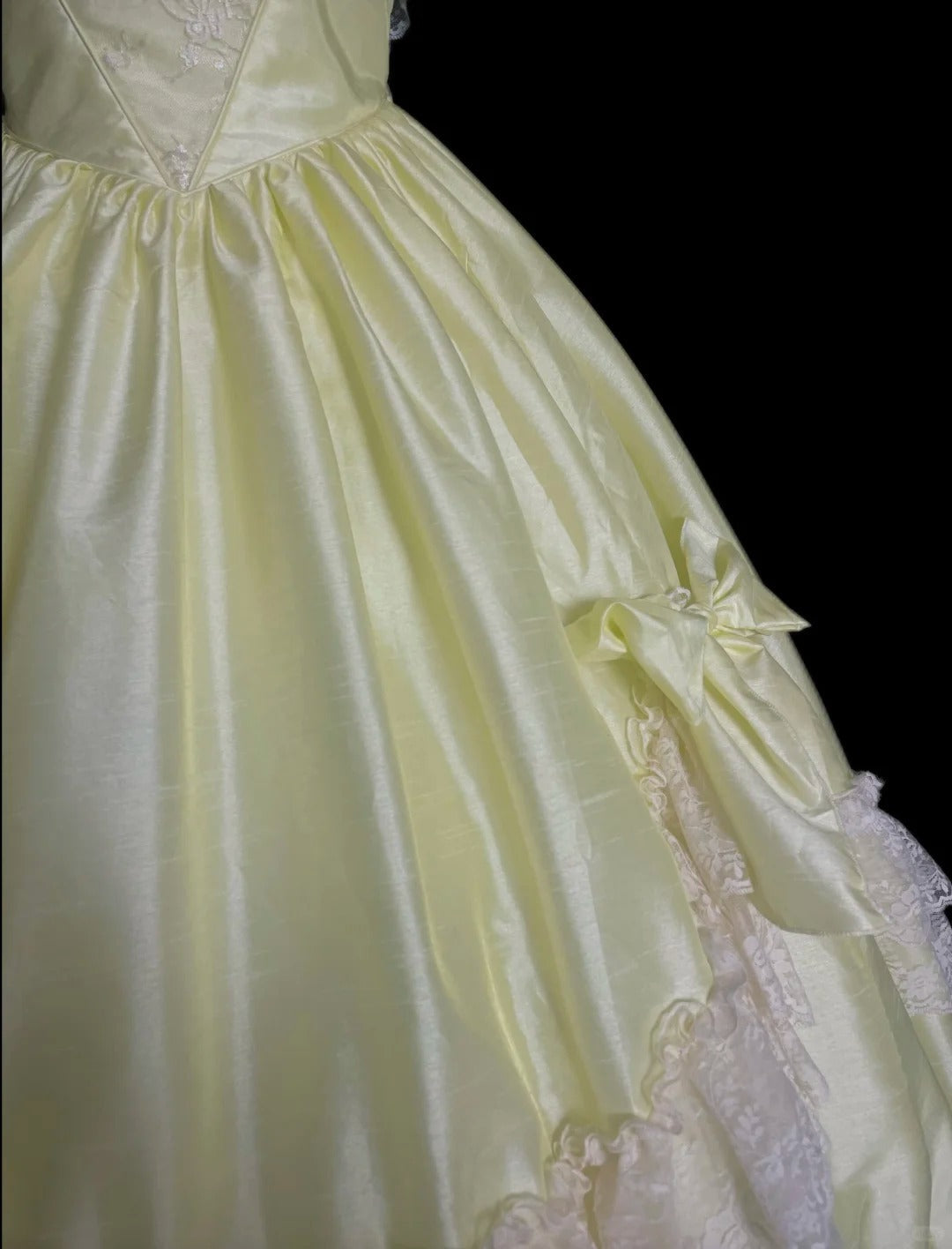 Sweet Prom Dress Crew Neck Pleated Lace Ball Gown Evening Dress Birthday Party Dress D2865