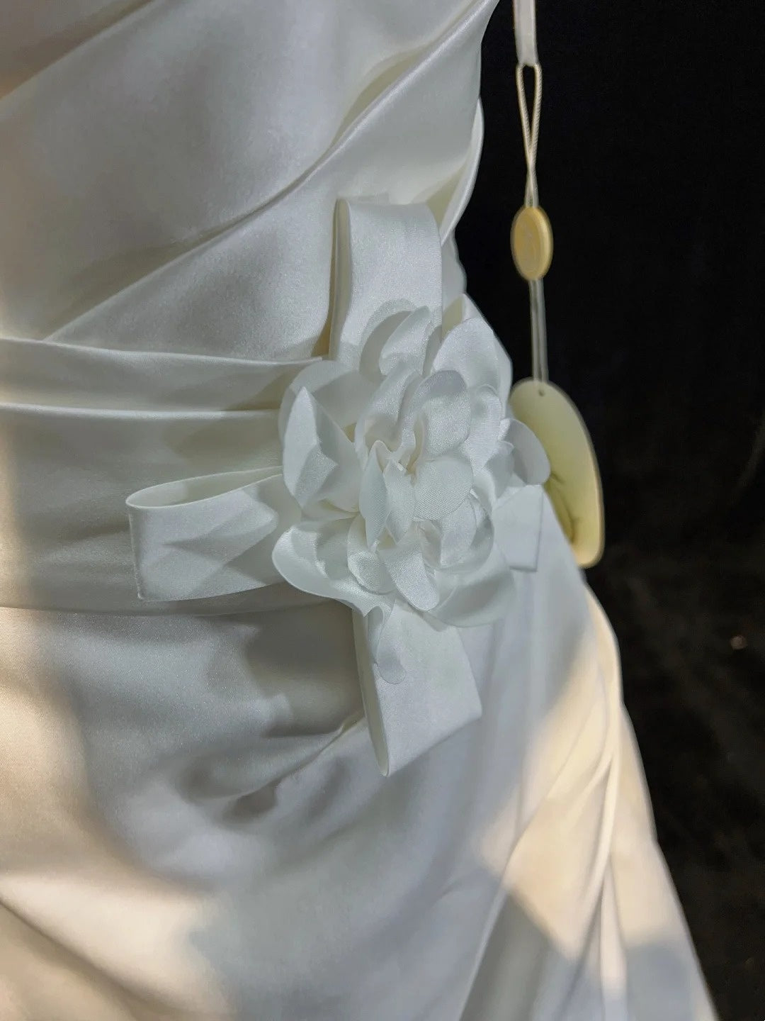 Charming A Line Strapless Pleated Wedding Dress D2890