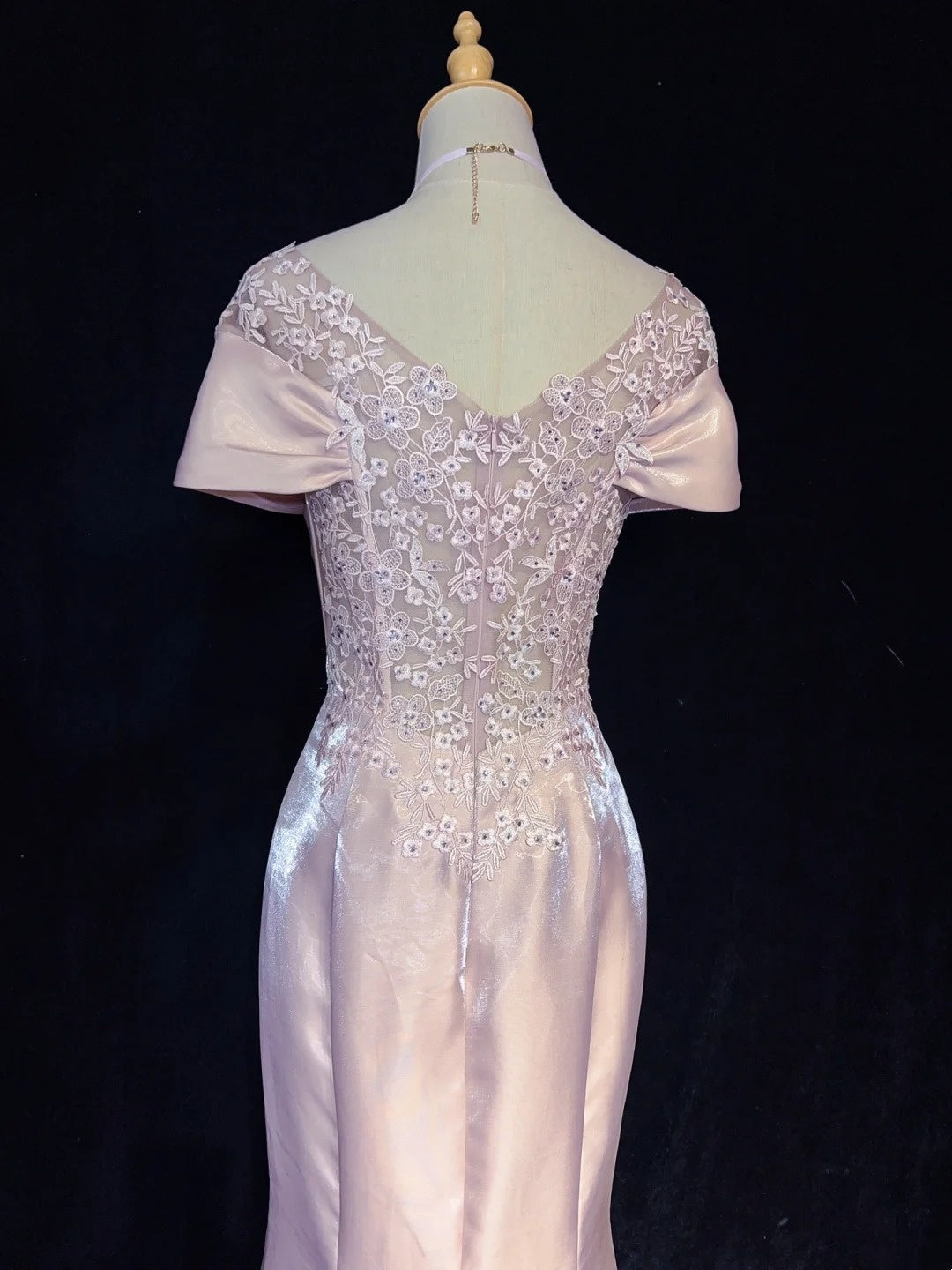 Sweet Prom Dress V-neck Pleated Mermaid Gala Dress Evening Dress Birthday Dress D2902