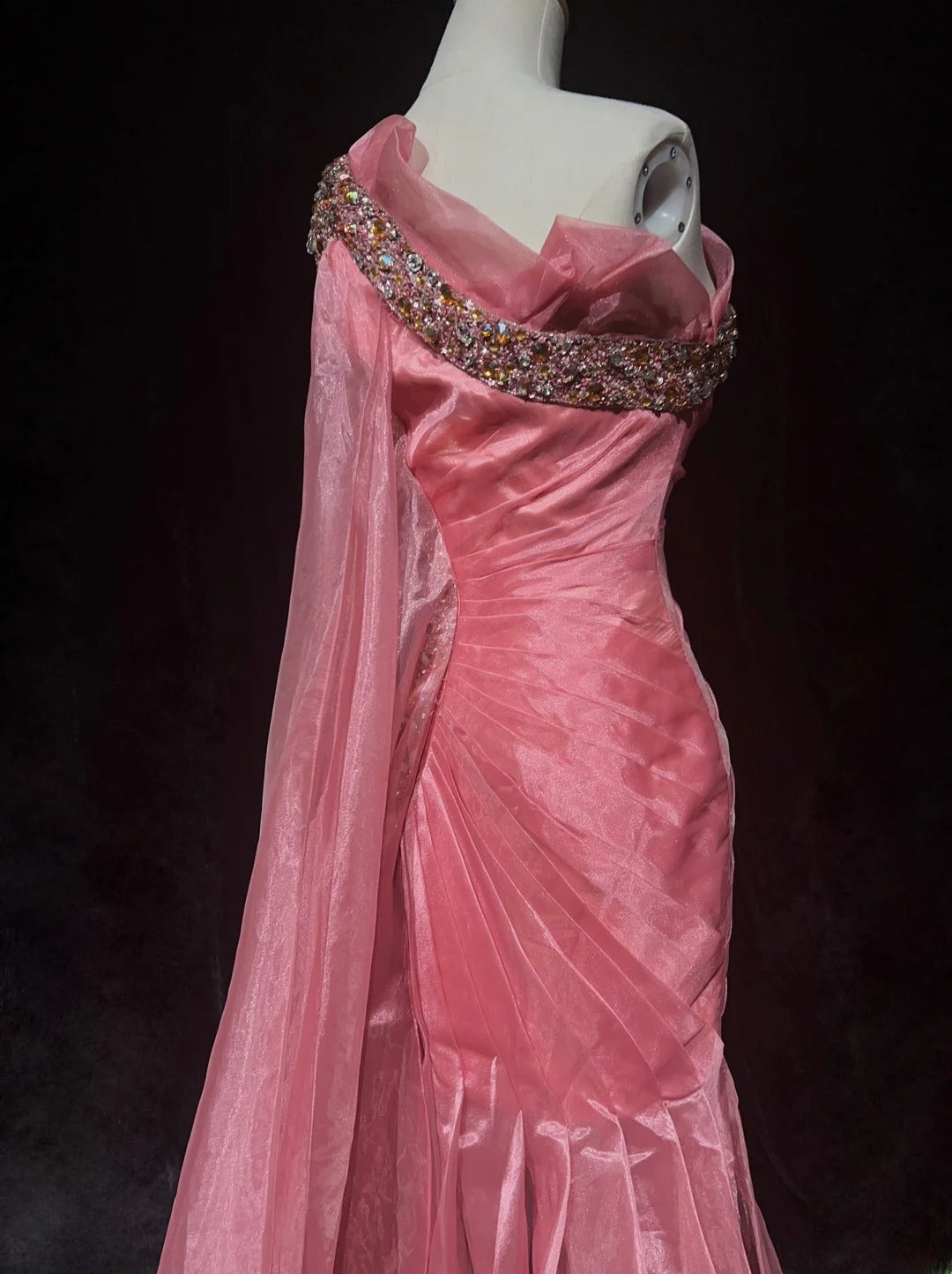 Sweet Prom Dress One Shoulder Pleated Evening Dress Gala Dress Cocktail Dress D2914