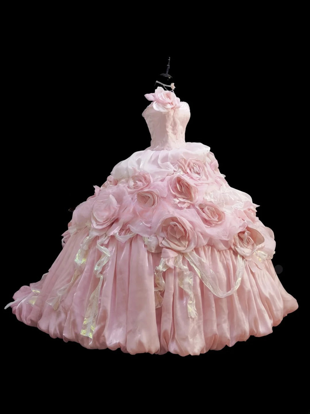 Sweet Prom Dress Strapless Pleated Ball Gown Quinceanera Dress Evening Dress D2833