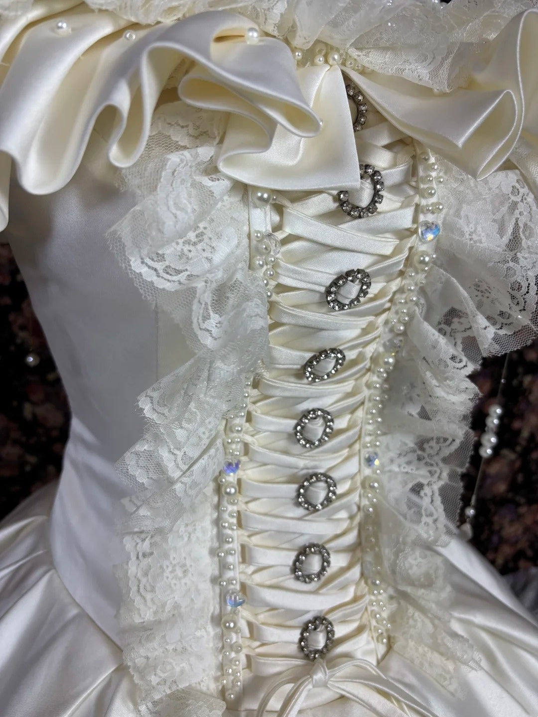 Sweet Prom Dress Off Shoulder Lace Pleated Ball Gown Birthday Dress Evening Dress D3009