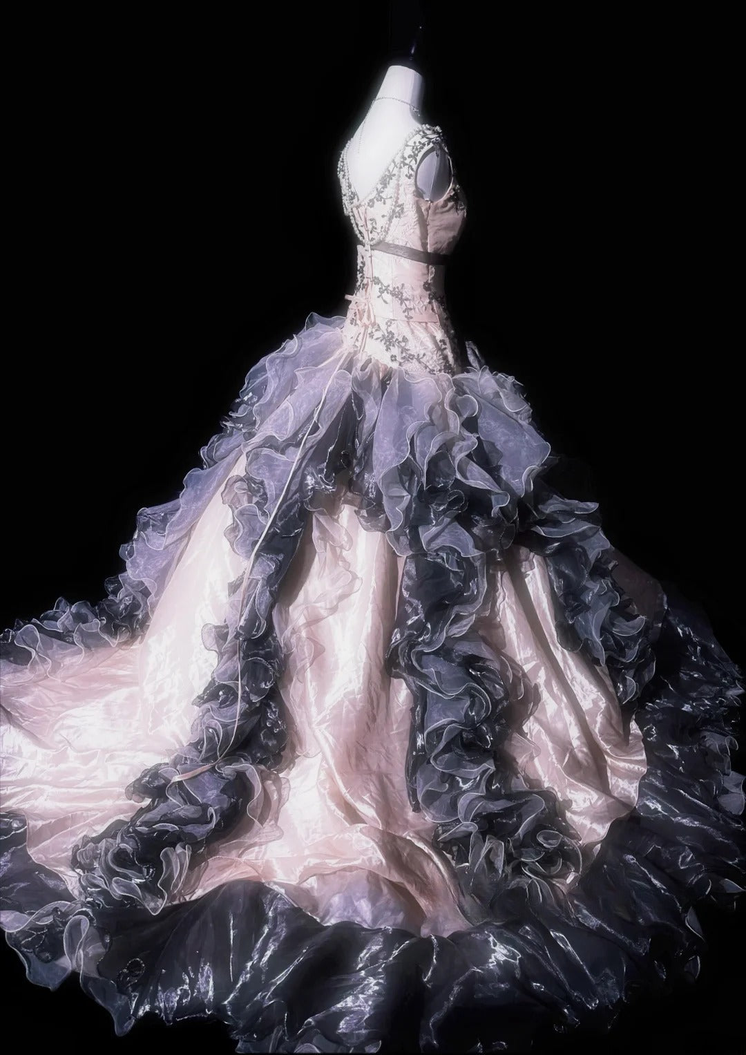 Stunning Prom Dress Crew Neck Ruffle Evening Dress Birthday Party Dress Quinceanera Dress D3057