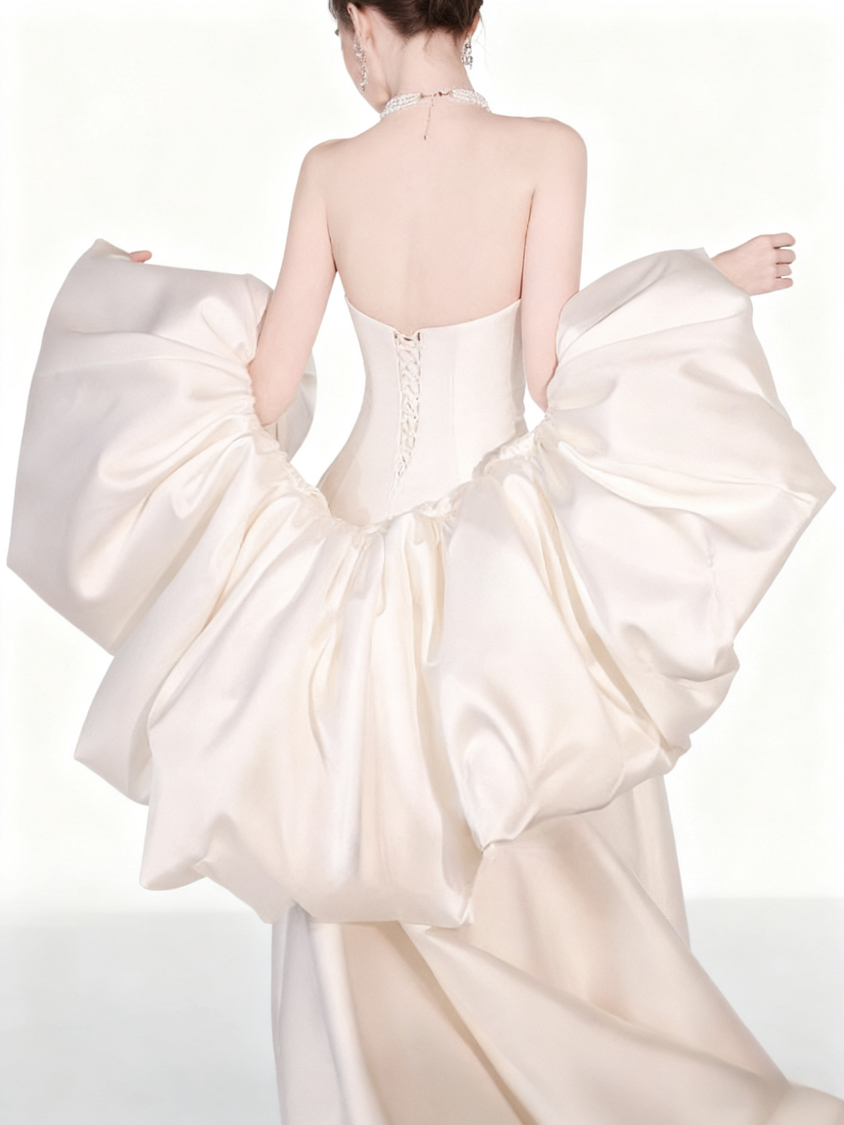 Beauty Wedding Dress A Line Strapless Floral Wedding Dress D3226
