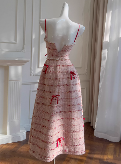 Beauty Prom Dress A Line Spaghetti Straps Birthday Party Dress Evening Dress D3513