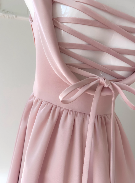 New Arrival Prom Dress A Line Straps Pleated Birthday Party Dress Evening Dress D3515