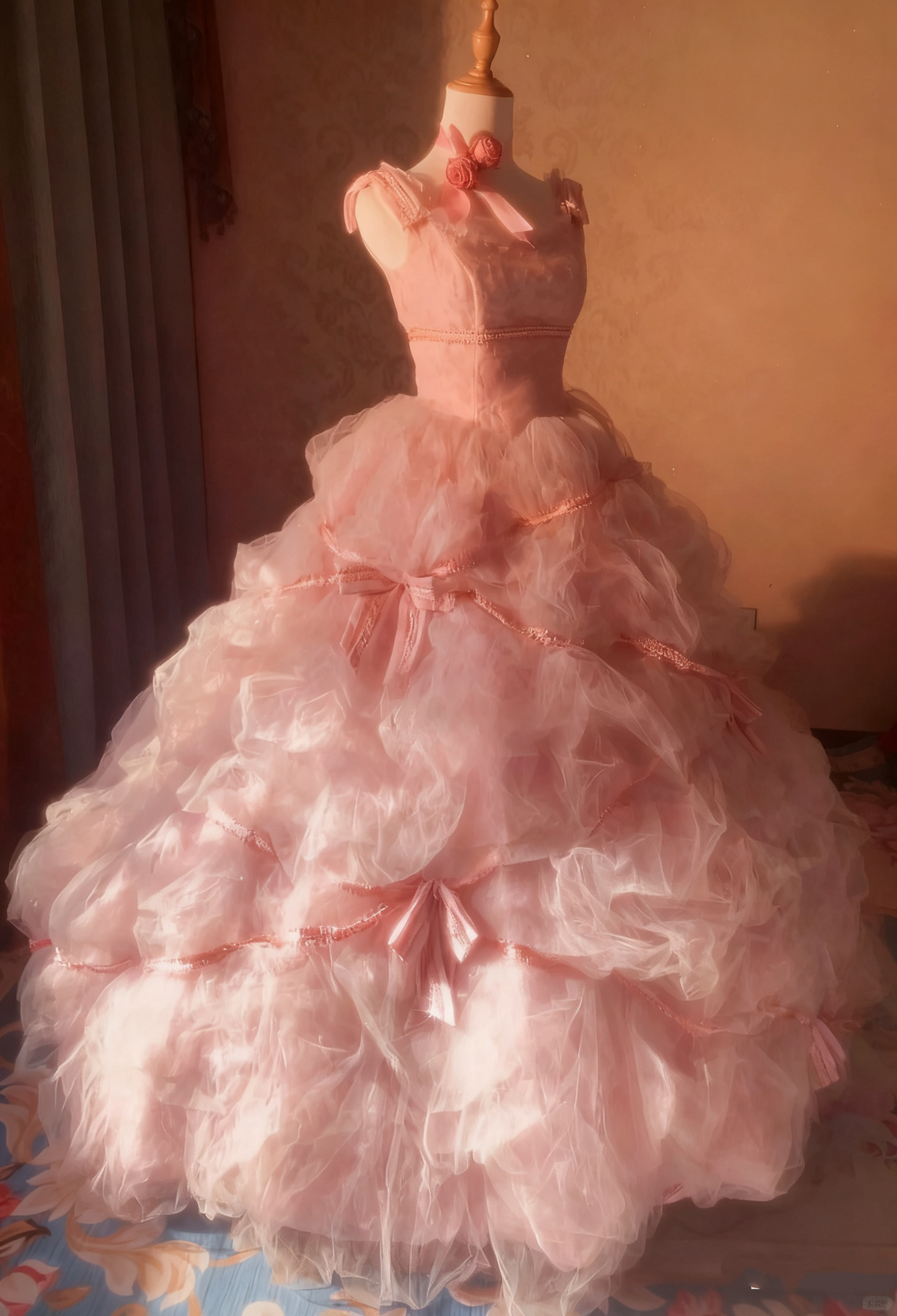 Stunning Prom Dress Spaghetti Straps Tulle Ball Gown Evening Dress Sweet 16 Dress D3931