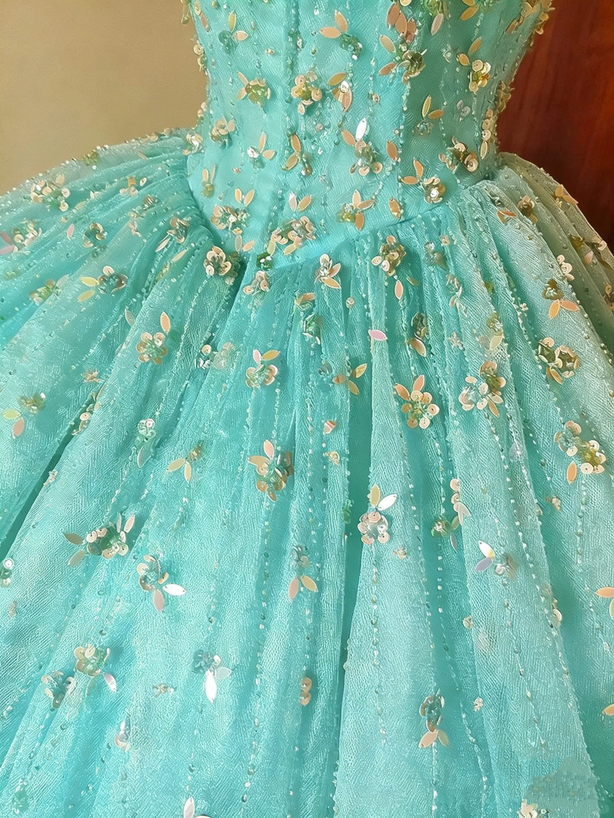 Sweet Prom Dress Crew Neck Tulle Pleated Ball Gown Evening Dress Sweet 16 Dress Birthday Party Outfits D4085