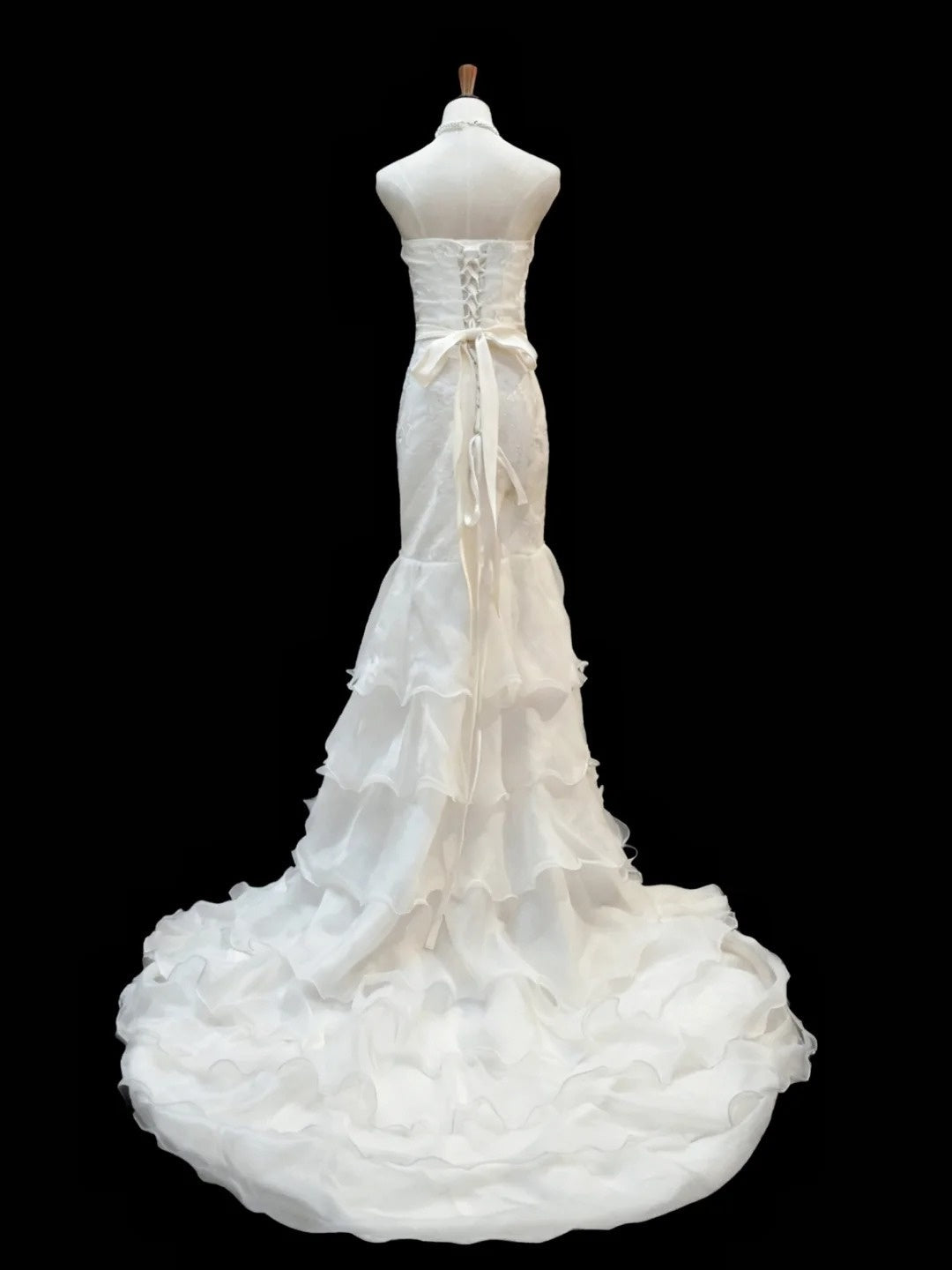 Elegant Wedding Dress Sweetheart Ruffle Mermaid Wedding Dress D4192
