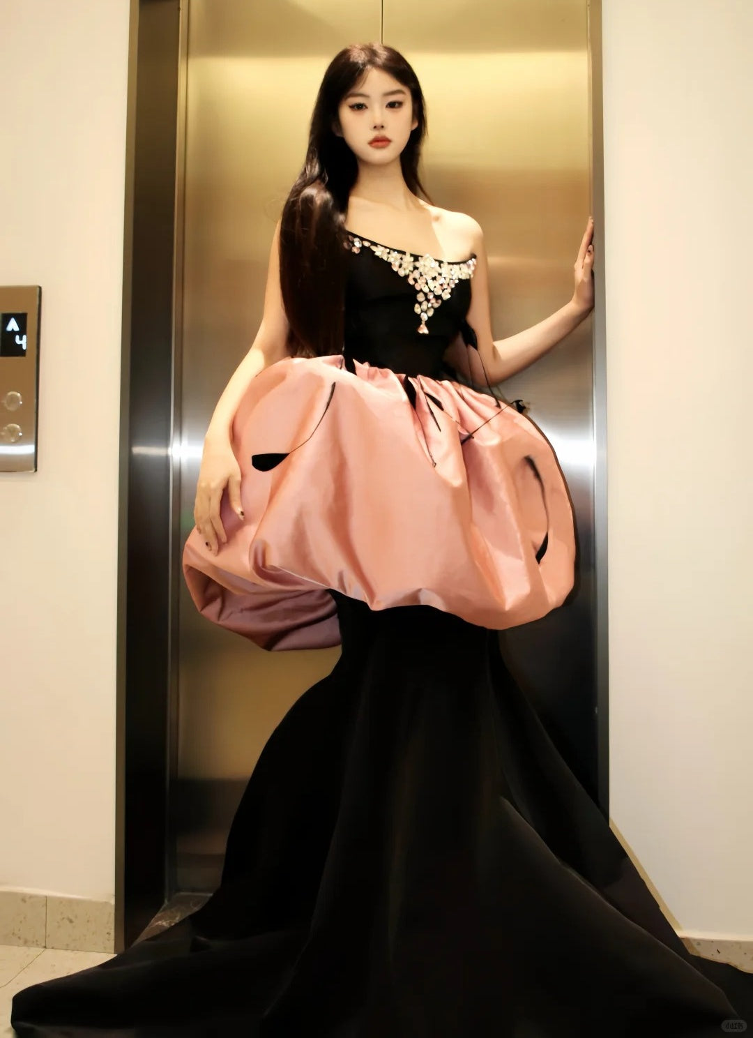 Gorgeous Prom Dress Strapless Pleated Mermaid Gala Dress Evening Dress Formal Dress D4209