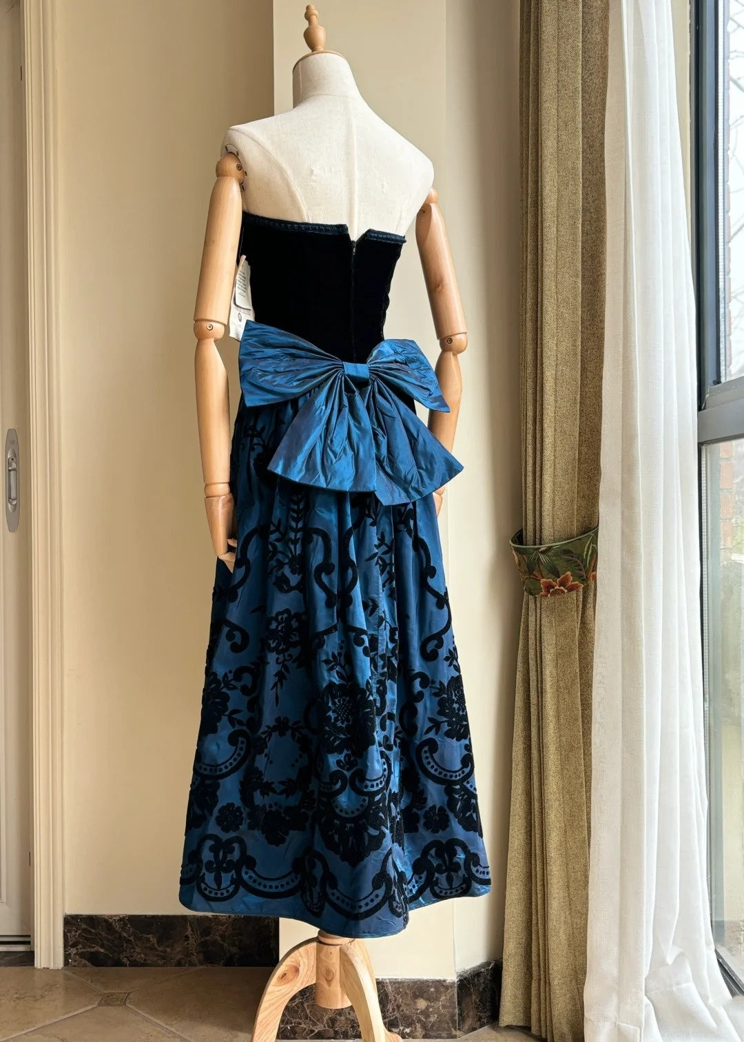 New Arrival Prom Dress Strapless Pleated Print Gala Dress Evening Dress Formal Dress D4223