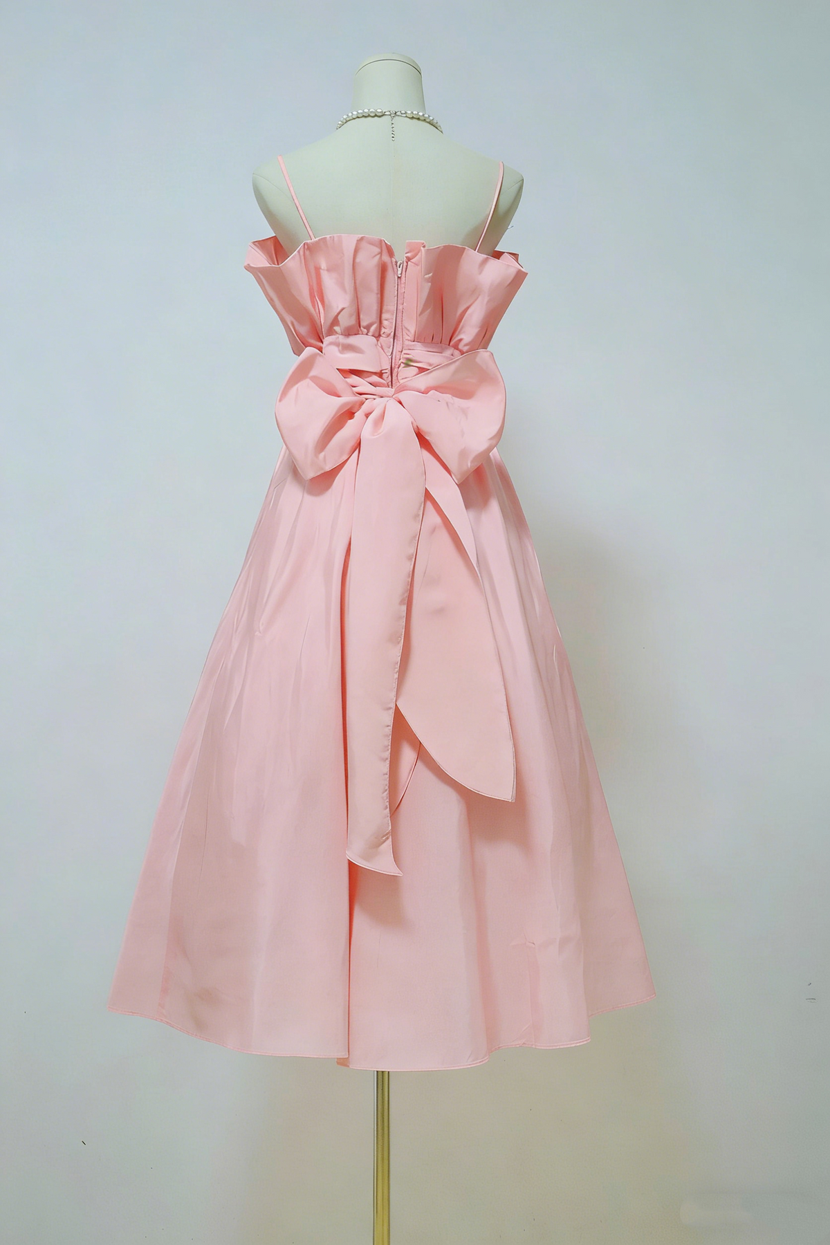 Sweet Prom Dress Light Pink Spaghetti Straps Pleated Evening Dress Gala Dress Formal Dress D4267