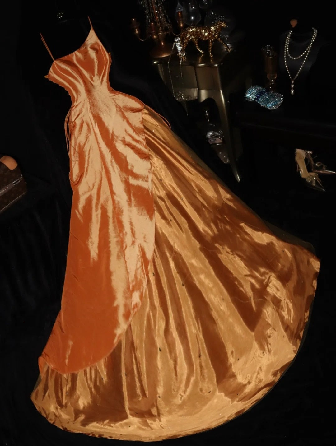 Charming Prom Dress Asymmetrical Neck Tulle Evening Dress Gala Dress Formal Dress D4299