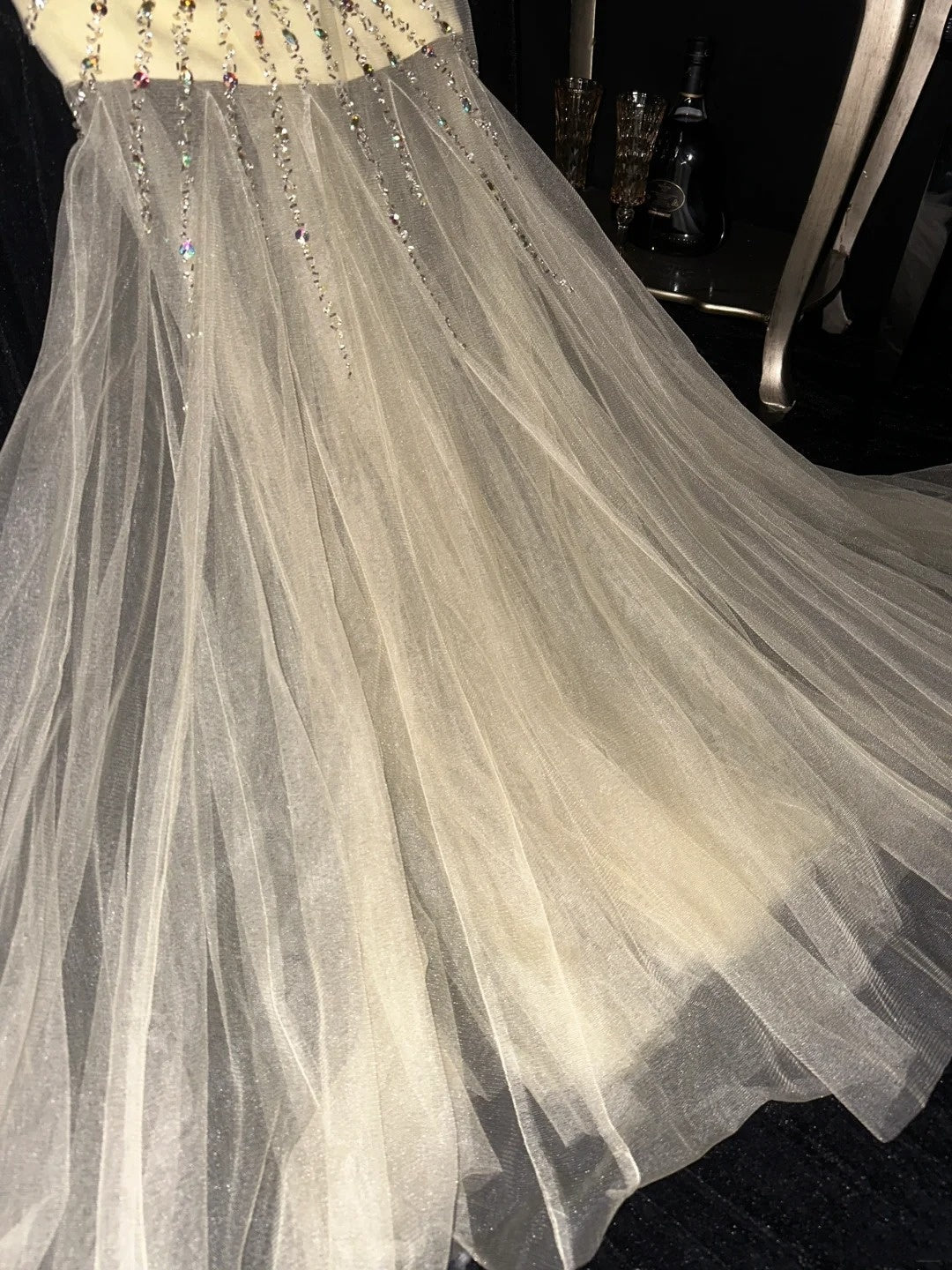 New Design Prom Dress Sweetheart Tulle Mermaid Birthday Party Dress Gala Dress Evening Dress D4402