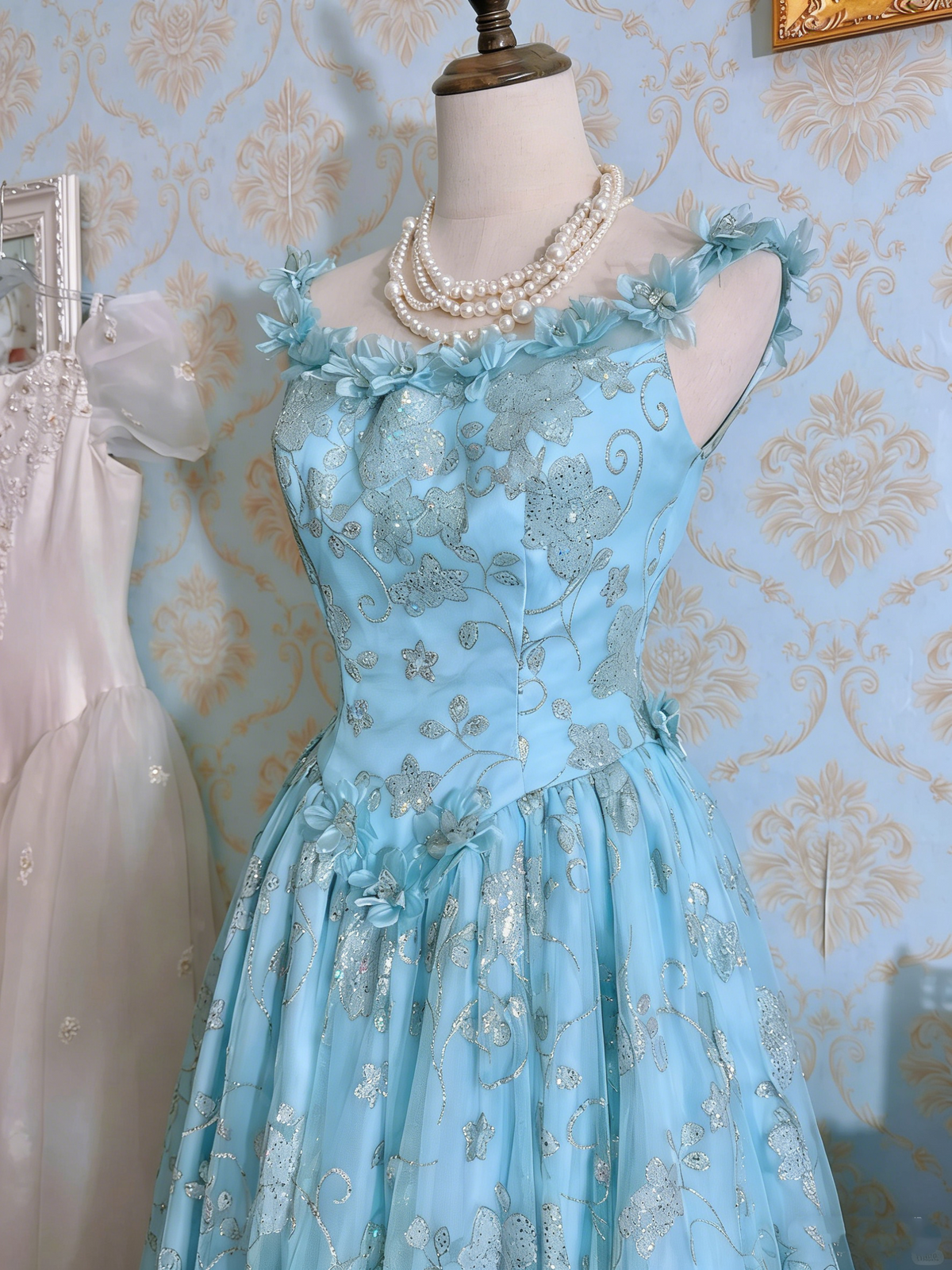 New Arrival Prom Dress A Line Crew Neck Pleated Gala Dress Formal Dress Evening Dress D4475