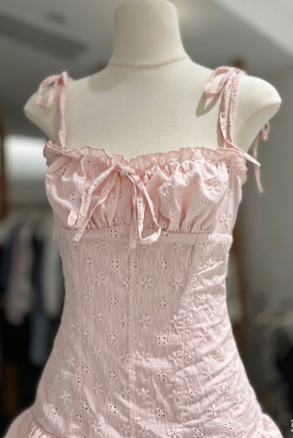 Sweet Homecoming Dress Spaghetti Strap Back to School Outfits Party Dress D6580