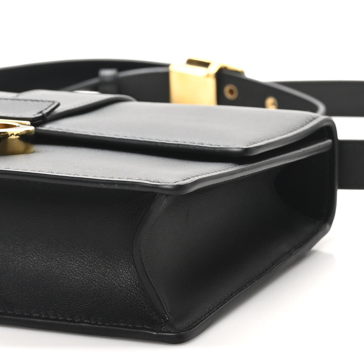 Smooth Calfskin 30 Montaigne Flap Bag Black