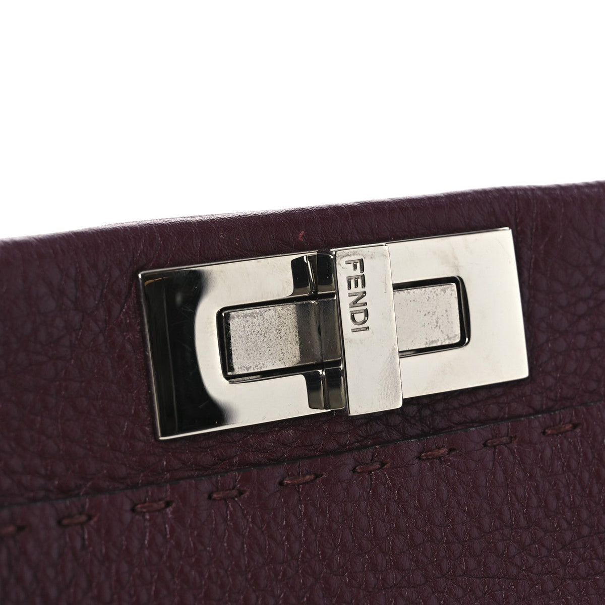 Cuoio Romano Elaphe Selleria Lace Up Bi-Color Medium Peekaboo Iconic Satchel Bordeaux Grigio Polvere Natural